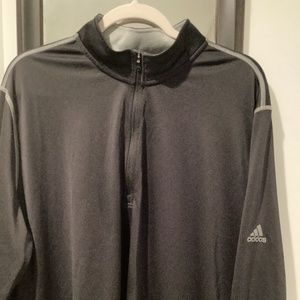 Men’s black addidas 3/4zip long sleve